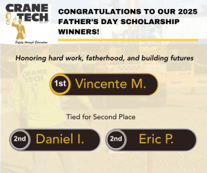 Crane Training Scholarship Winners